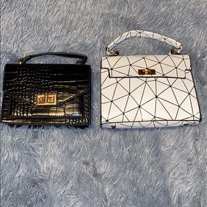 Black and White Purses (Duo)